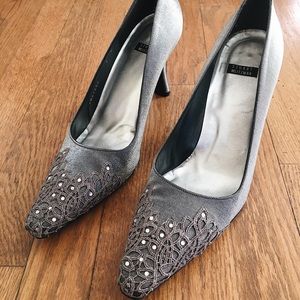 Stuart Weitzman Silver Heels